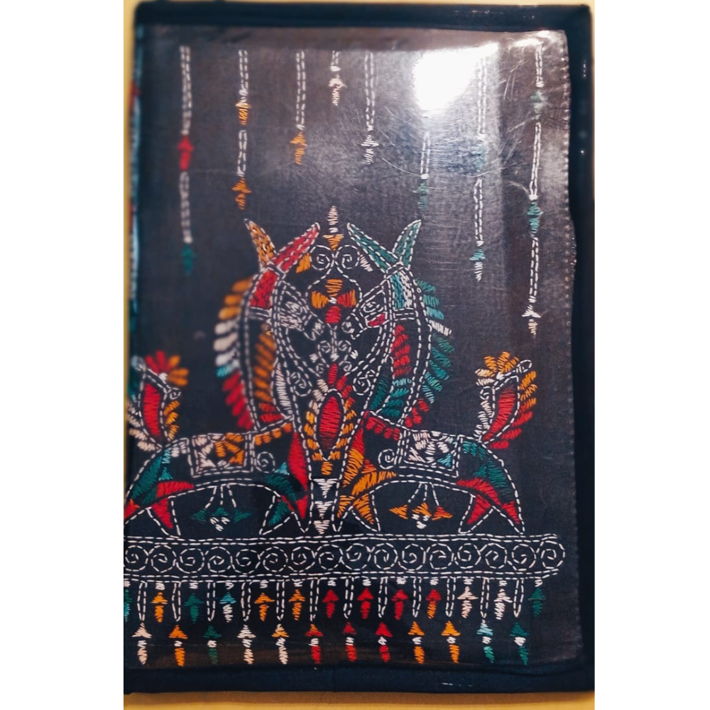 Handmade Kantha Stitched Cover File