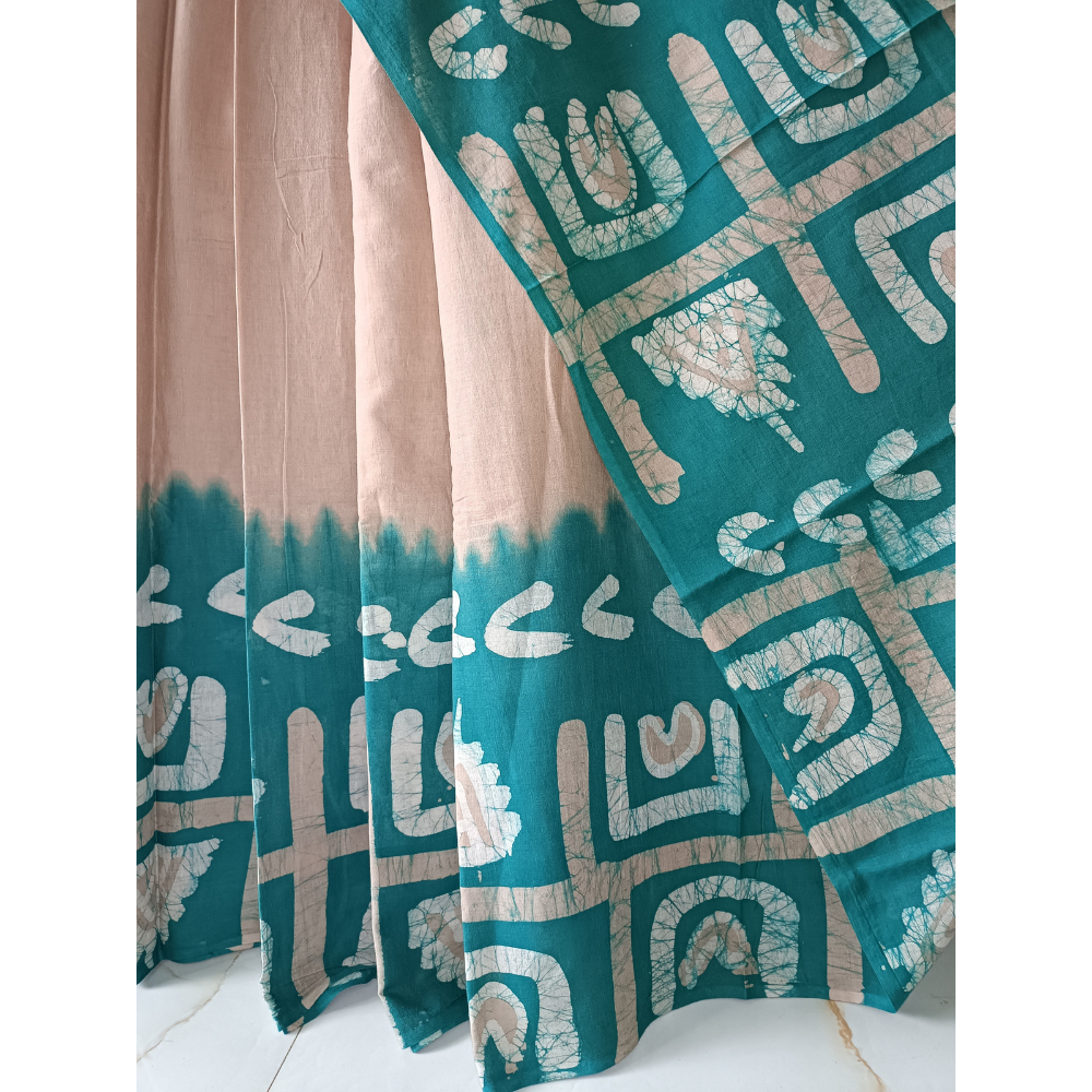 Hand Batik  Mulmul Cotton Saree