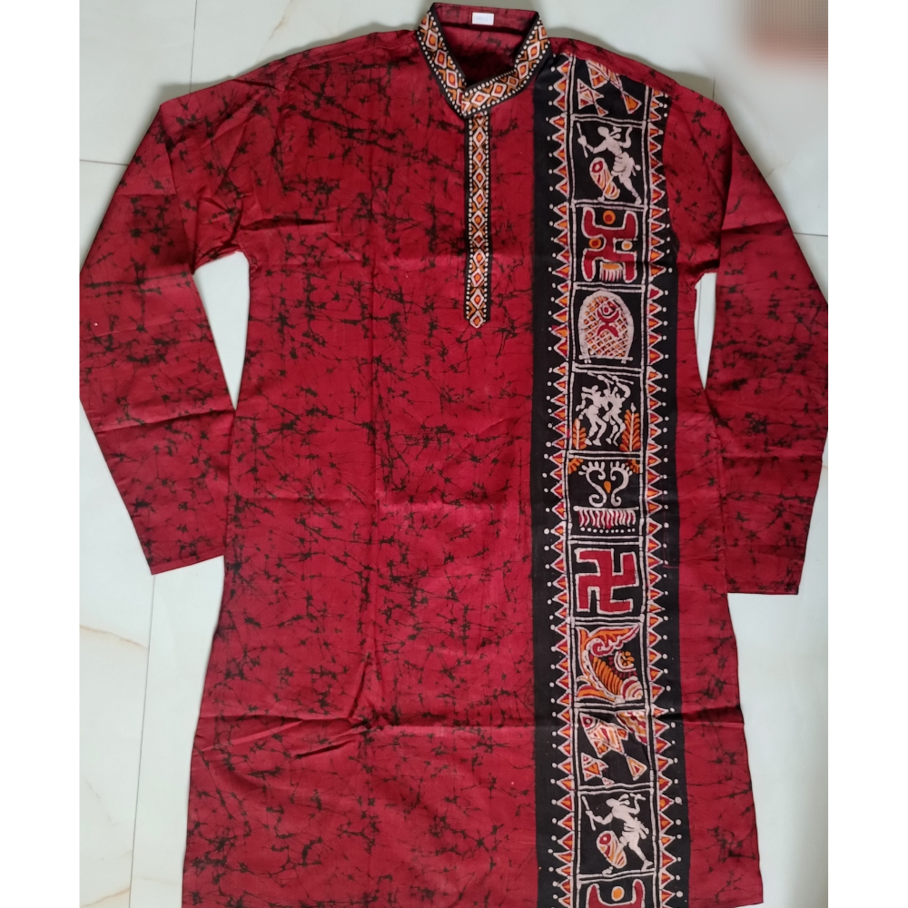 Hand Batik Cotton Panjabi
